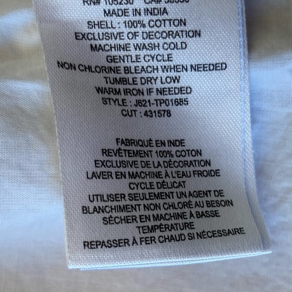 Joie Large Womens Embroidered Peasant Pullover Blouse, Style - Picture 7 of 9